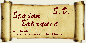 Stojan Dobranić vizit kartica